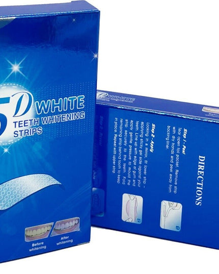 Dantų balinimo juostelės 5D Whitening, 14 vnt