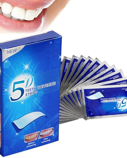 Dantų balinimo juostelės 5D Whitening 14vnt/7 poros