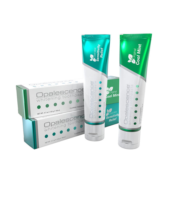 Dantų balinimo pasta Opalescence Whitening Cool Mint + Sensitivity Relief, 2x100 ml