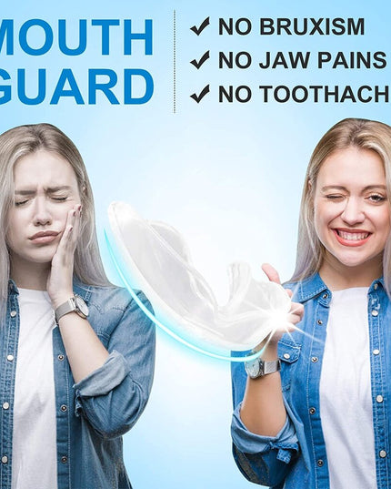 Dantų kapos apsaugančios nuo griežimo/bruksizmo su dėžute, 4 vnt skirtingų dydžių
