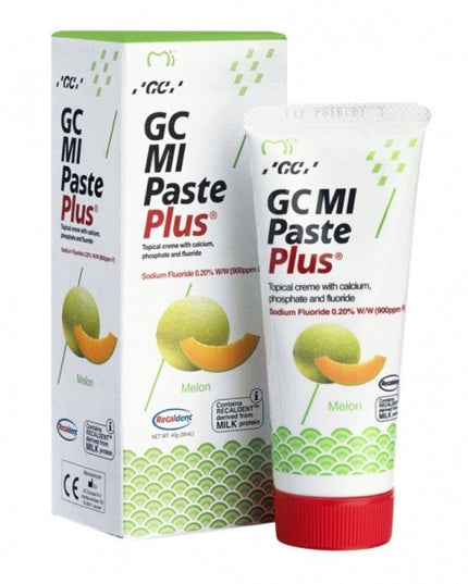 Dantų kremas su fluoru, melionų skonio GC Mi Paste Plus Recaldent, 35 ml