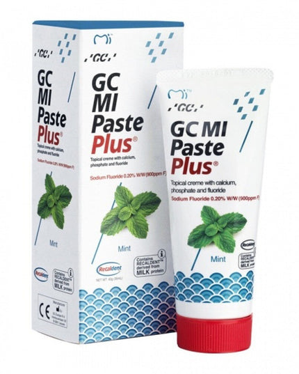Dantų kremas su fluoru GC Mi Paste Plus Recaldent, mėtų skonio, 35 ml