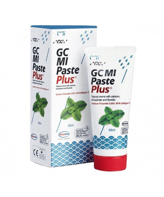 Dantų kremas su fluoru GC Mi Paste Plus Recaldent, mėtų skonio, 35 ml