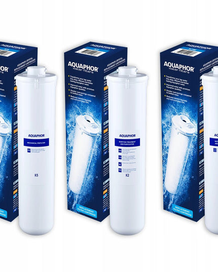 Vandens filtrų rinkinys Aquaphor Morion K2, K5, K7M, didelio našumo, 3 vnt