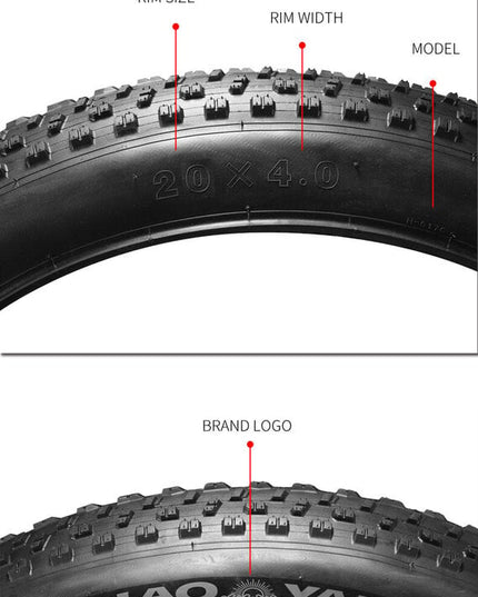 Dviračio padanga Fat bike Chaoyang Engwe 20x4.0, juoda