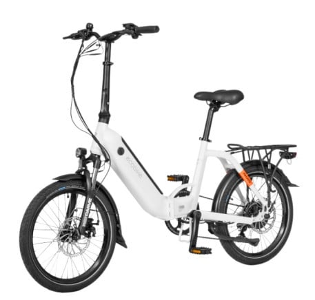 ECOBIKE Rhino elektrinis dviratis (20"), balta, 17.5Ah