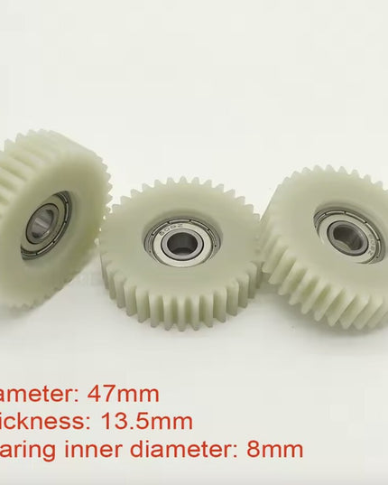 Elektrinio dviračio variklio nailoniniai krumpliaračiai 36T, 4.7x1.35cm/8mm (3vnt)