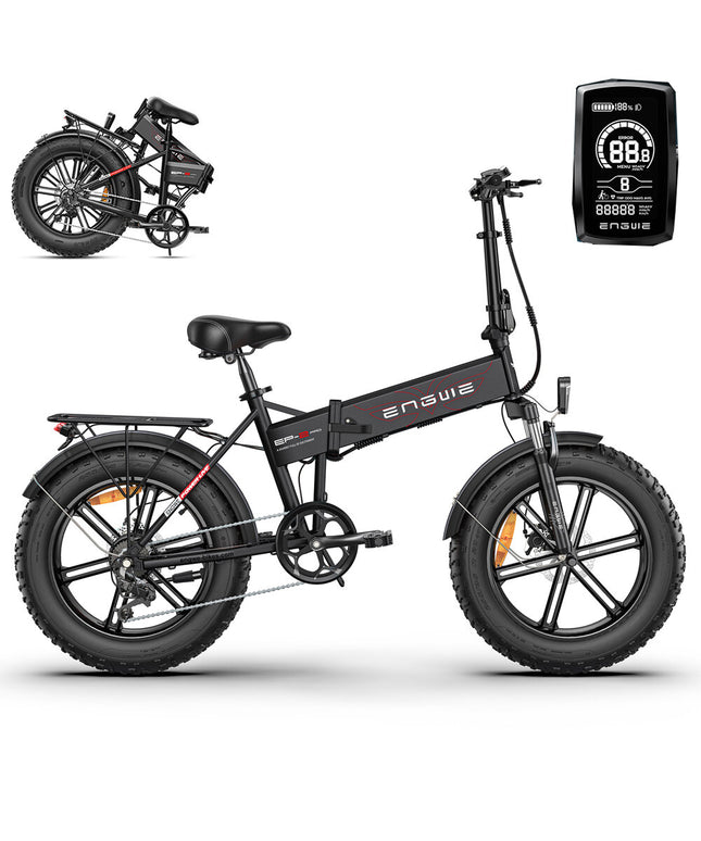 Elektrinis dviratis Engwe EP-2 Pro 20", juodas