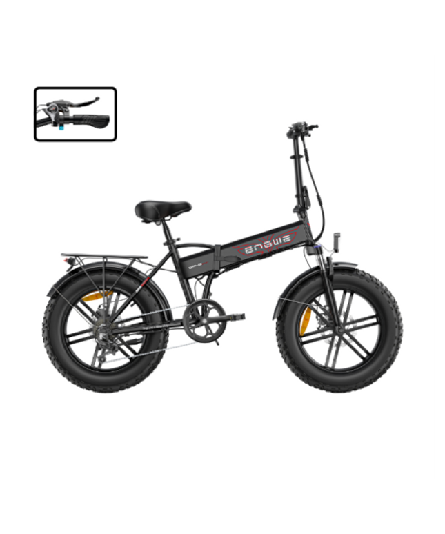 ENGWE EP-2 PRO BOOST elektrinis dviratis (20"), pilka, standartinė (su „Boost“ mygtuku)