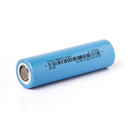 EVE ICR18650 -26V 2550mAh – 7.65A akumuliatoriaus celė
