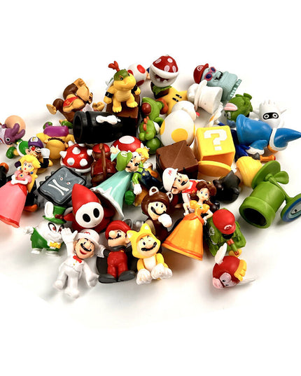 Figūrėlių rinkinys su maišeliu Super Mario Bros, 48 vnt
