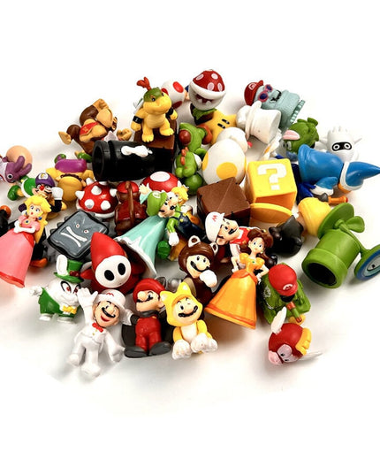 Figūrėlių rinkinys su maišeliu Super Mario Bros, 48 vnt