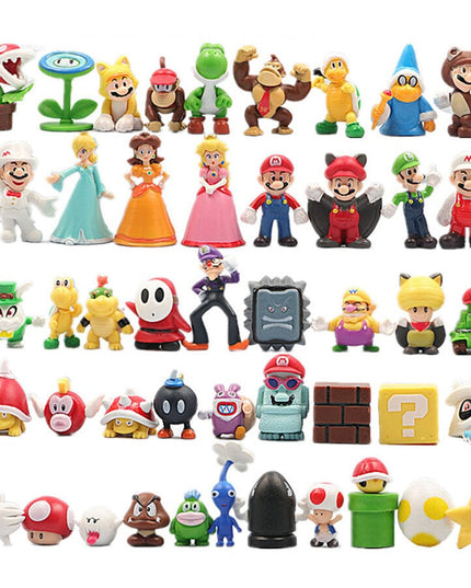 Figūrėlių rinkinys su maišeliu Super Mario Bros, 48 vnt