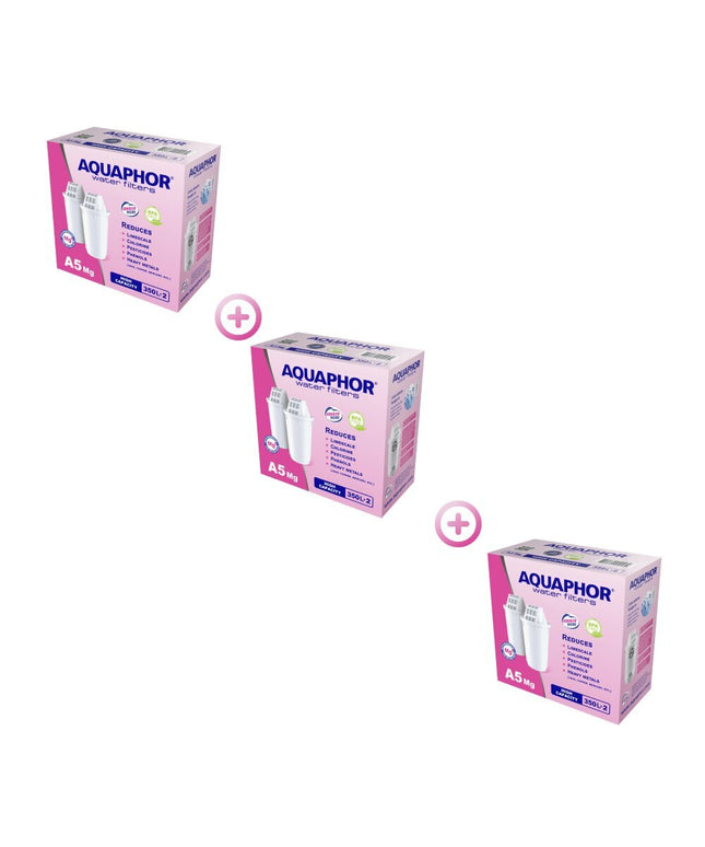 Vandens filtrai Aquaphor A5 Mg, su magniu, 2x3 vnt