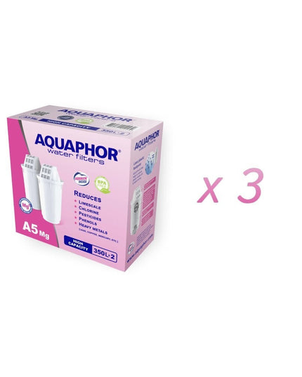 Vandens filtrai Aquaphor A5 Mg, su magniu, 2x3 vnt