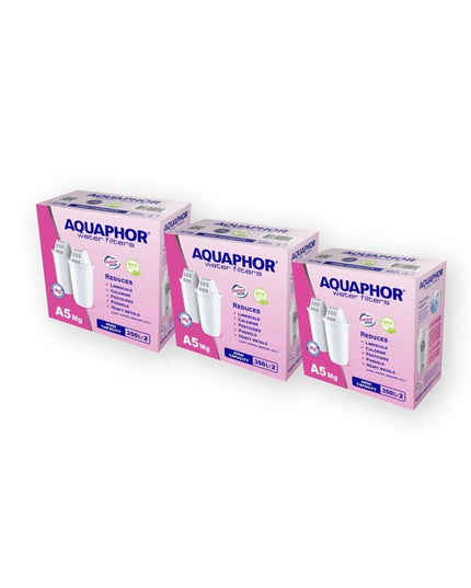 Vandens filtrai Aquaphor A5 Mg, su magniu, 2x3 vnt