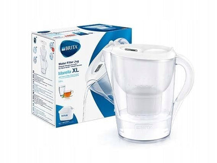 Vandens filtravimo ąsotis Brita Marella XL, 3.5l, baltas, su 4 vnt Maxtra vandens filtrų