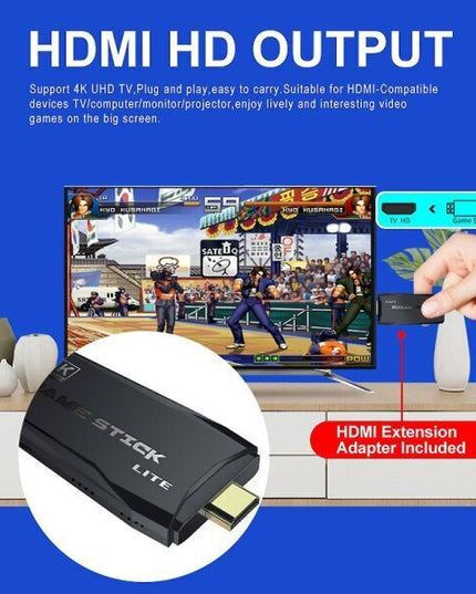 Game Console 20000+ 4k HDmi TV Video Game Stick Retro žaidimų konsolė su 2 belaidžiu valdikliu 4k Game Stick 100% nauja TAO Db 64g
