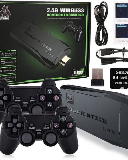 Belaidė žaidimų konsolė Game Stick Lite, 64GB, su 3500 žaidimų