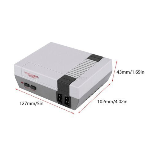 Goodbuy žaidimų konsolė su 2 vairasvirte ir 620 pilkų 8 bitų žaidimų