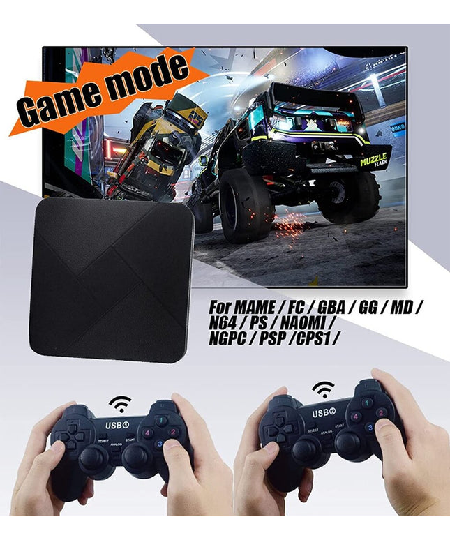 Retro TV žaidimų konsolė HappyJoe G5, 4K HD, 64GB, su 40000 žaidimų