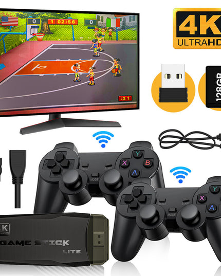 Žaidimų konsolė HappyJoe Plug & Play, 4K HDMI, 128GB, su 40000 žaidimų