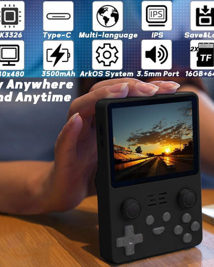 Žaidimų konsolė Happyjoe Powkiddy RGB20S, 64GB, su 20000 žaidimų