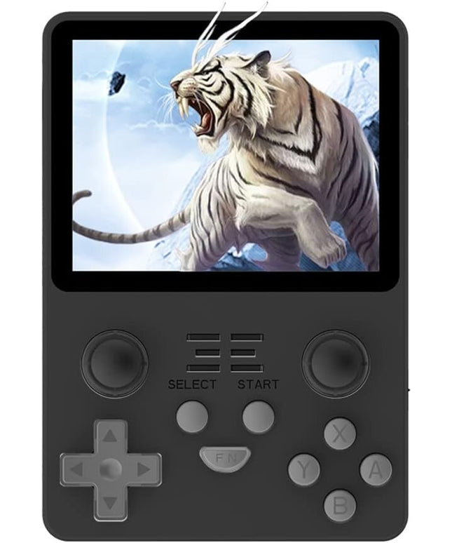 Mini žaidimų konsolė Happyjoe Powkiddy RGB20S, 128GB, su 20000 žaidimų, juoda