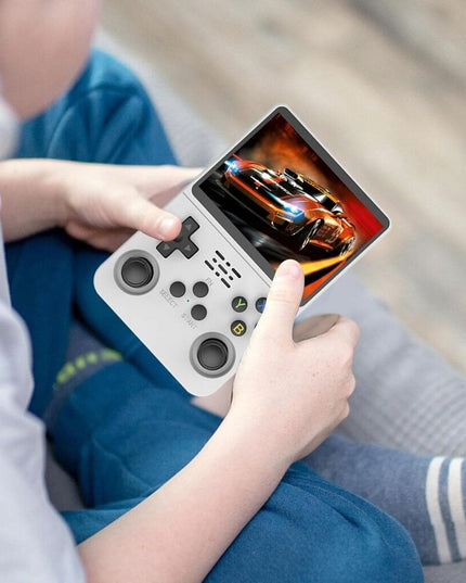 Žaidimų konsolė HappyJoe R36S, 128GB, balta, su 20000 žaidimų