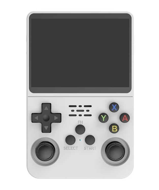 Žaidimų konsolė HappyJoe R36S, 128GB, balta, su 20000 žaidimų