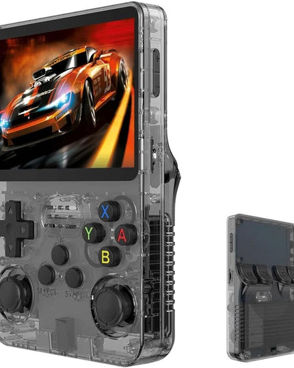 Žaidimų konsolė HappyJoe R36S, 128GB, juoda, su 20000+ žaidimų