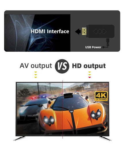 Belaidė klasikinių TV žaidimų konsolė HappyJoe Y2HD Plus, su 1800 žaidimų