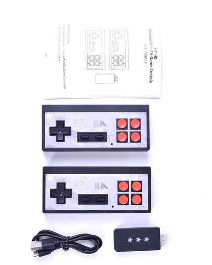 HDMI Jungties TV konsolė su 638 Skirtingais Retro Žaidimais ir belaidžiais valdymo pultais