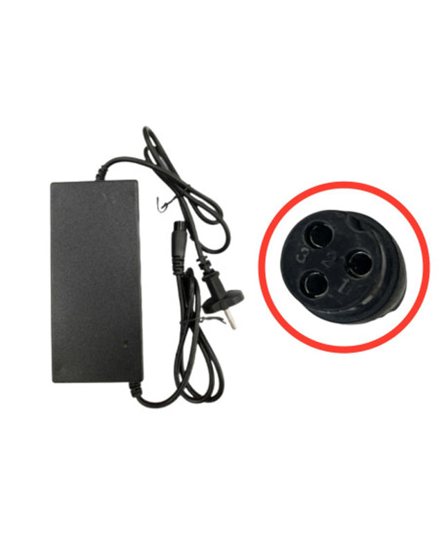 Įkroviklis 54.6V 2A GX16 ( 48V Baterijai ) su ventiliatoriumi