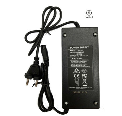 Įkroviklis 54.6V 2A GX16 ( 48V Baterijai ) su ventiliatoriumi