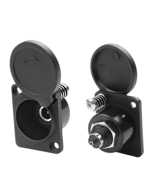 Įkrovimo lizdas DC 2.1 x 5.5 su dangteliu