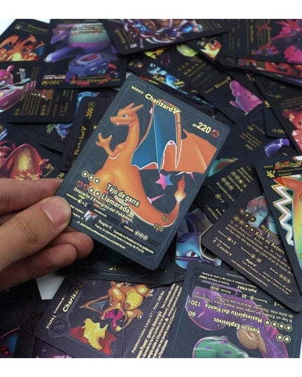 Juodos Pokemon kolekcinės kortos 10vnt. TCG Black - Limited Edition