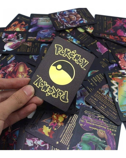 Juodos Pokemon kolekcinės kortos 10vnt. TCG Black - Limited Edition