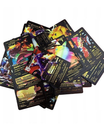 Juodos Pokemon kolekcinės kortos 10vnt. TCG Black - Limited Edition