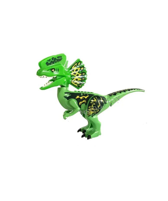 Konstruktoriaus figūrėlė dinozauras Dilophosaurus iš Dino Park Jurrasic, 7 d., 28 cm