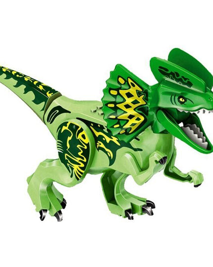 Konstruktoriaus figūrėlė dinozauras Dilophosaurus iš Dino Park Jurrasic, 7 d., 28 cm