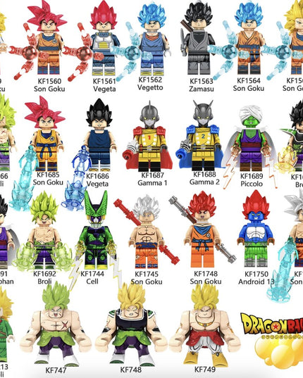 Konstruktorius Dragon Ball Son Goku figūrėlė HeroBricks, 8cm