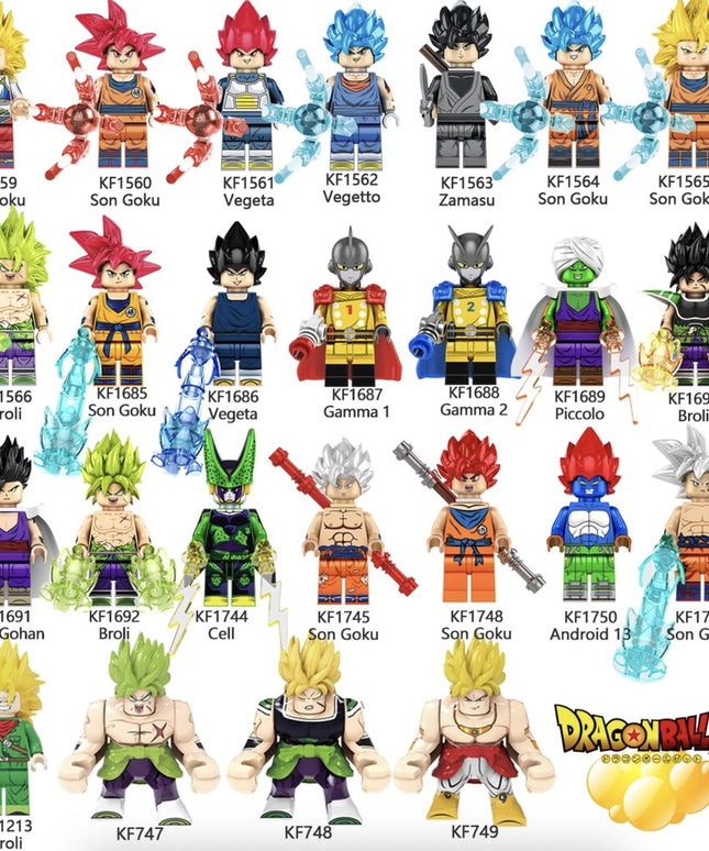 Konstruktoriaus figūrėlė Dragon Ball Son Goku iš HeroBricks, 5 cm