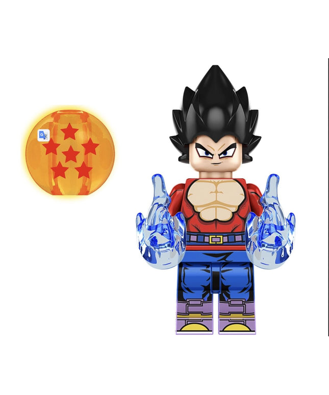 Konstruktoriaus figūrėlė Dragon Ball Son Goku iš HeroBricks, 5 cm