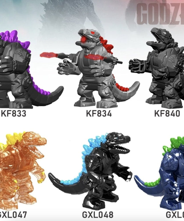 Konstruktoriaus figūrėlė Godzilla iš HeroBricks, 10 cm