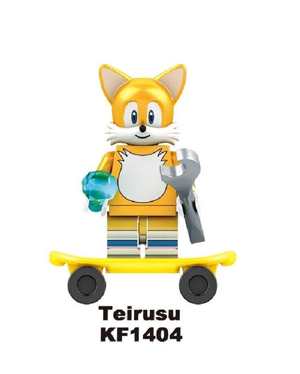 Konstruktoriaus figūrėlė Sonic the Hedgehog iš HeroBricks, 5 cm, KF1404