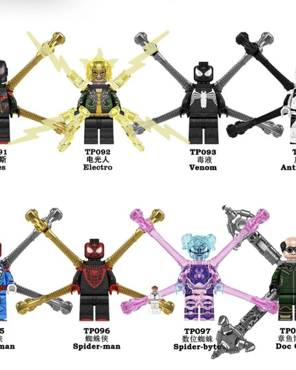 Konstruktoriaus figūrėlė Spider Man iš HeroBricks, 9 cm