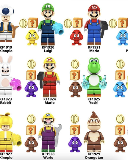 Konstruktoriaus figūrėlė Super Mario Princess Peach iš HeroBricks, 5 cm