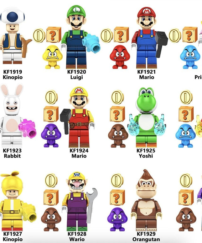 Konstruktoriaus figūrėlė Super Mario Princess Peach iš HeroBricks, 5 cm