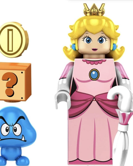 Konstruktoriaus figūrėlė Super Mario Princess Peach iš HeroBricks, 5 cm